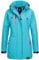 Rock Creek Damen Softshell Jacke Mantel Outdoor-Mantel Damenmantel Softshellmantel Winterjacke Wasserabweisend Kapuze Übergang D-423 Türkis XL