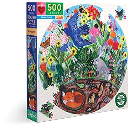 eeBoo PZFWID Diana Rewilding Erwachsene Recycling Karton Buntes Puzzle 500 Teile