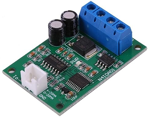 RS485 auf DAC Digital Analog Konvertierungsmodul, N4IOA01 DC 12V 24V 1 Kanal RS485 zu 4-20mA Converter, RS485 zu DAC Strommodul MODBUS RTU Befehlssteuerung