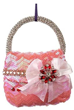 Gift Company - Christbaumschmuck, Hänger - Tasche - rosa - Mischgewebe - 10,3 x 4 x 13,5 cm