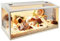 Prolee Hamster Cage Wooden 40 Inch Mice and Rat Habitat Openable Top with Acrylic Sheets Solid Built