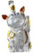 MagiDeal Carafe en Verre en Forme de Chat avec Porte-Bouchon Carafe en Distributeur de Boissons 1000 ML pour fête, Maison, Restaurant,