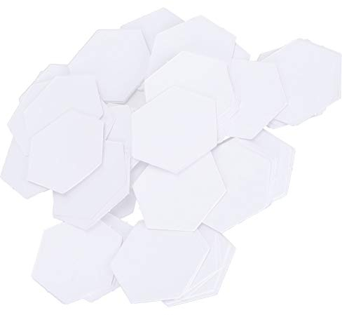 100 Stück Hexagon-Papierstücke, Hexagon-Papier-Piecing-Vorlage, Quilten, Nähen, Handwerk für Patchwork (22 mm Sechskant)