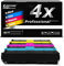 EuroPro Toner im 4er Set, kompatibel für Canon i-SENSYS LBP662 LBP663 LBP664 MF741 MF742 MF743 MF744 MF745 MF746, 055H CKMY