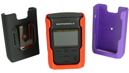 Motorola Advisor TPG2200 Meldertasche Holster Gürtelclip Tragetasche FME DME V2 (Rot/Gelb)