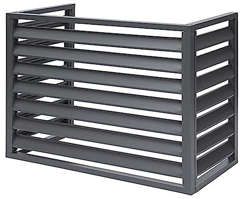 Couvercle AC robuste en aluminium robuste, écran décoratif de clôture de confidentialité for climatiseur, étagère for plantes de balcon de jardin cachée par condenseur, résistant aux intempéries ( Col