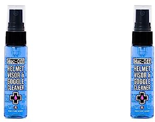 Muc-Off 212 Helmet, Visor And Goggle Cleaner, 30 Millilitres - Antibacterial, Biodegradable Cleaning Spray For Bike And Motorcycle Helmets And Goggles (Pack of 2)