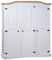 Lechnical Mexican Pine Wood Wardrobe Corona 3 Doors White, Furniture, Cabinets and Storages, Wardrobes (SPU:282622)