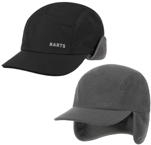 Barts Mulhacen Cap mit Ohrenklappen Baseballcap Wintercap (One Size - schwarz)