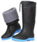 VesFy Watstiefel Samtisolierte Hüftwathose Für Herren, Leichte Watstiefel Aus PVC Für Angeln, Mit Stollenaußensohle (Color : Black, Size : 40 EU)