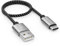 deleyCON 0,30m Nylon Cable USB-C 30cm Corto Cable de Carga Cable de Datos USB Tipo C Enchufe Metálico Carga y Sincroniza Teléfonos Móviles y Smartphones
