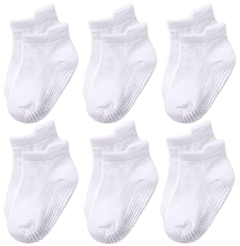 DRESHOW Calcetines Tobilleros Antideslizantes con Suelas Antideslizantes para Bebés Niños Pequeños Niños Niñas
