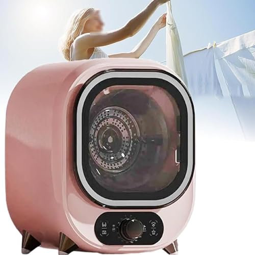 CASEGO Tumble Dryer,Small Tumble Dryer, Portable Condenser Tumble Dryer, 3d Drying 5kg Vented Tumble Dryer, 35db Silent Compact Spin Dryer (A 220V)