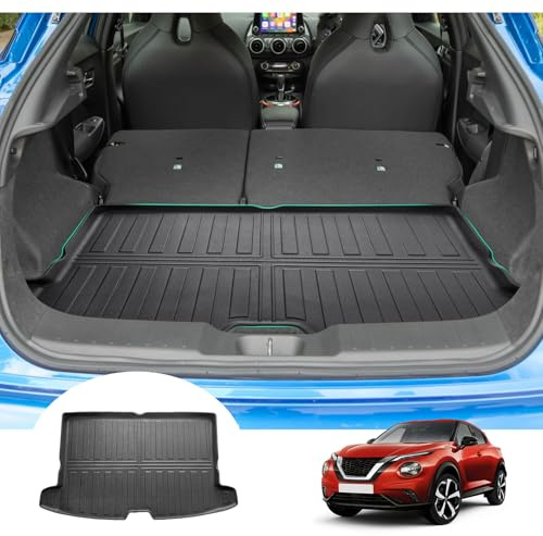 GAFAT Compatible con Nissan Juke F16 2020-2025 2026 (Gasolina) Alfombrilla de Maletero, Fácil de Plegar, Juke II 2025 Alfombras Goma TPE para Todo Tipo de Clima, Original Escaneo 3D [No para Hybrid]