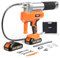 olmlmo Pompe à Graisse, Pompe a Graisse Electrique Haute Efficacité 10000 PSI, Pompe à Graisse sans Fil avec 2 * 2.0AH Batteries et Chargeur, Pistolet à Graisse 6.8 oz/Min avec 3 Types de Raccords