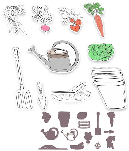 2025 Neue Weihnachten Tiere und Blumen Metall Schneiden Sterben Und Stempel Set, Für DIY Kunst Geburtstage Scrapbooking Handwerk Supplies Stamping Fotoalbum (M0856-stempel und Stanzformen Set)