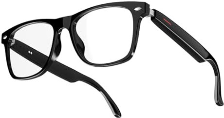 Gafas inteligentes para hombres y mujeres, gafas de audio Bluetooth de oreja abierta, lentes de sol con micrófono y altavoces integrados, filtro de luz azul y lentes polarizadas de protección UV