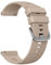 Vancle Uhrenarmbänder Silikon, Uhrenarmband 18mm 20mm 22mm, Armband mit Klassischer Schnallenverstellung, Wasserdichtes Sport Ersatzarmband für Damen Herren (Milchtee Farbe, 22mm)