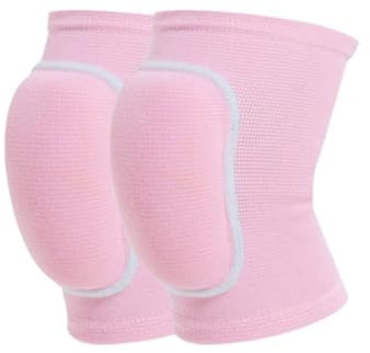 Rodilleras GYM, Un Par De Rodilleras De Esponja Adecuadas For Voleibol, Baile, Fitness, Baloncesto Knee Support(Pink,Large)
