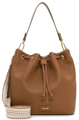 SURI FREY Schultertasche Umhängetasche SFY Gray SC Drawstring Bag Sahara hellbraun
