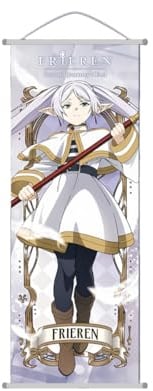 1 x Anime-Frieren Scroll-Poster, Wandbehang, geschmiedetes Tuch, Gemälde, Dekoration, Zimmer, Schlafzimmer für Fans (Farbe 2)