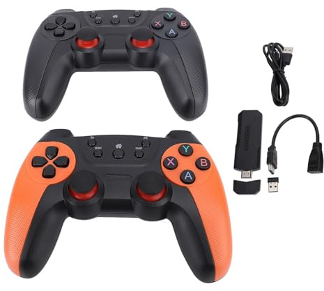 Plyisty Retro Game Console, 8K Output 1080P Graphics Plug and Play, with 2 Controllers and Built in 256GB Memory Card, for TV PC TV Box Gaming (64GB)