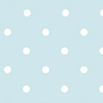 THE TABLECLOTH SHOP Duck Egg Polka Dot Vinyl Wipe Clean Tablecloth 1.4m Round