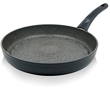 TECHEF Infinity Collection Teflon Coated Grill Pan with Ceramic Particles Stone 12