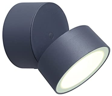 LED Außenwandleuchte Trumpet aus Aluminium in Anthrazit,verstellbare Außenleuchte,Wandleuchte,Außenlampe für Terrasse/Hof/Haustür,11 Watt,3000 Kelvin