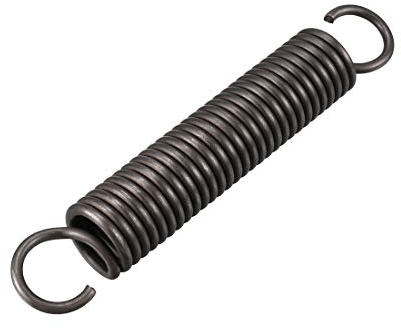 sourcing map Ressort de Traction Ressort de Tension Ressorts d'Extension 2.5mm Fil Dia, 18mm OD, 110mm Libre Longueur Ressort Acier Petit Double Crochet