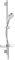 Hansa Wandstangenset / Brauseset Basicjet | + Wandstange, Montageset, Handbrause, Schlauch, Schieber, Seifenschale | Stange 920 mm, Durchmesser Brausekopf: Ø 95 mm, 1-strahlig, Brauseschlauch: 1750 mm
