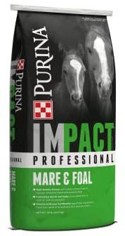 Purina Impact | Professional Mare & Foal Horse Feed | 50 Pound (50 LB) Bag
