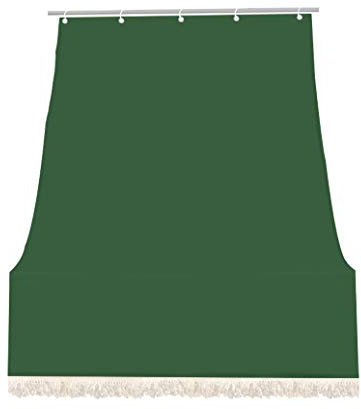 IlGruppone Tenda da sole tessuto resistente per balcone con anelli lavabile a caduta - Verde - 280x295 cm