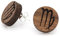 NaturSchatulle Holzohrringe Damen Holzschmuck Sternzeichen Junfrau Gravur natürliche Ohrringe Holz Ohrstecker 925 Silber Ohrschmuck