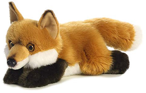 Aurora, 26266, MiYoni Fuchs liegend, 28cm, Plüschtier, rotbraun, Rot