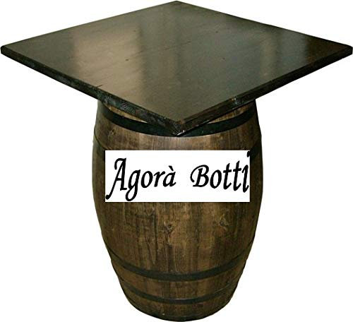 Agorà Botti Barrel Tisch für Kneipe mit quadratischer Tischplatte