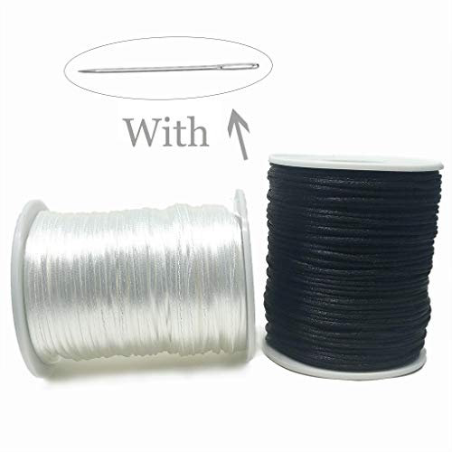 Rattail Stain Nylon Cord 1.5mm 90yard Kumihimo Cordon Satin Soie Cordon Bricolage Perles Corde Fil