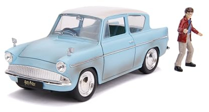 Jada JA31127 1:24 1959 Ford Anglia with Harry Potter Figure, Rusty Blue