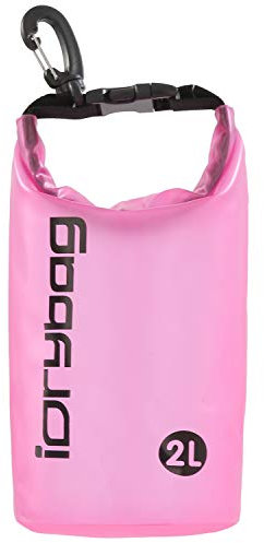 IDRYBAG Transparente wasserdichte Tasche 2L/5L/10L/15L/20L, kleine wasserdichte Tasche zum Kajakfahren, schwimmende Trockentasche für Campingreisen