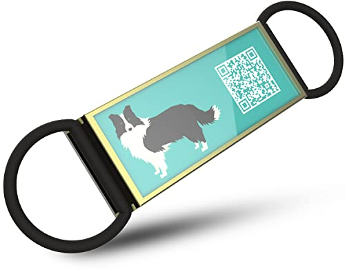 DISONTAG QR Code Silent Hundemarke ID 18 Hunderassen Personalisierte Soziale Online Seite-Kostenlos Online Haustier Profil-Modifizierbar-Kontrolle der Privatsphäre-Keine APP Erforderlich