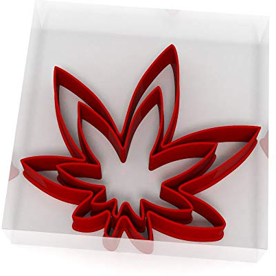 Lot de 2 emporte-pièces Mini/Petite Feuille de mauvaises herbes 3 cm + 5 cm