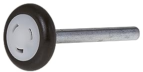 Hörmann Roulette (bas avec axe de 110 mm, ferrure Z/BZ, longueur utile de la bobine jusqu'à la fin 95 mm, pour un mouvement à faible frottement) 3047259 Noir