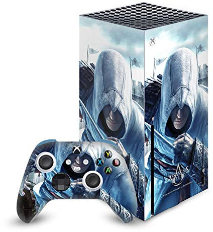 Head Case Designs Offizielle Zugelassen Assassin's Creed Altaïr Hidden Blade Schluessel Kunst Matte Vinyl Haut Gaming Aufkleber Abziehbild kompatibel mit Xbox Series X Console and Controller Bundle