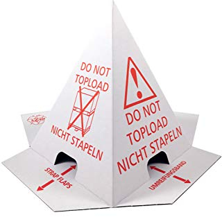 Palettenhütchen Stapelschutz zur Ladungssicherung, 250 Stück