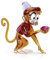 Swarovski Aladdin Abu, Raffinierte Darstellung des Disney-Charakters in Brillantem Kristall