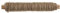 GLOREX 6 1280 213 - Papierwickeldraht aufgewickelt 0,8 mm, Länge 22 m, natur, zum Basteln und Binden von Gestecken und Kränzen