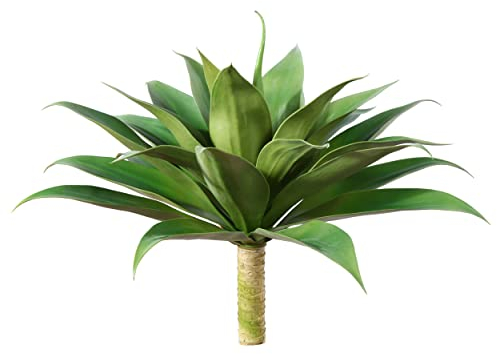 Ferrgoal Künstliche Pflanzen, künstliche Agave Sukkulenten, 71.1 cm, große Größe, künstliche Sukkulenten, Stiele für drinnen und draußen, realistische und natürliche Heimdekoration, grün, 1 Packung