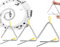 Bztzhm 3 Stück Triangel Instrumenten Set, Triangle Percussion Instrument, Dreieck Musikinstrument, Dreieck Instrument, Triangle Instrument, Triangel Musikinstrumente, für Musikalische Früherziehung
