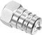 PATIKIL Hidráulico Rápida Conexión Acoplador, 1 Paquete Carbono Acero M27x1.5mm Hembra Rosca 1.18 OD Tubo Montaje Enchufe Adaptador para Construcción Agricultura, Plata