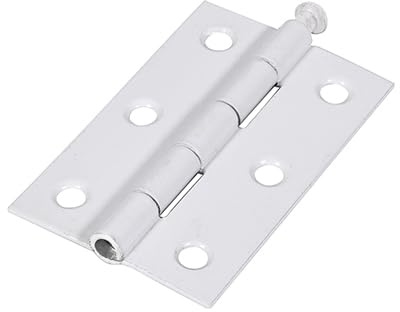 TIMCO Butt Hinges Loose Pin (1840) Steel White - 75 x 50 | Pack of 2